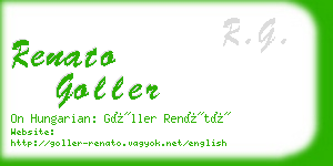 renato goller business card